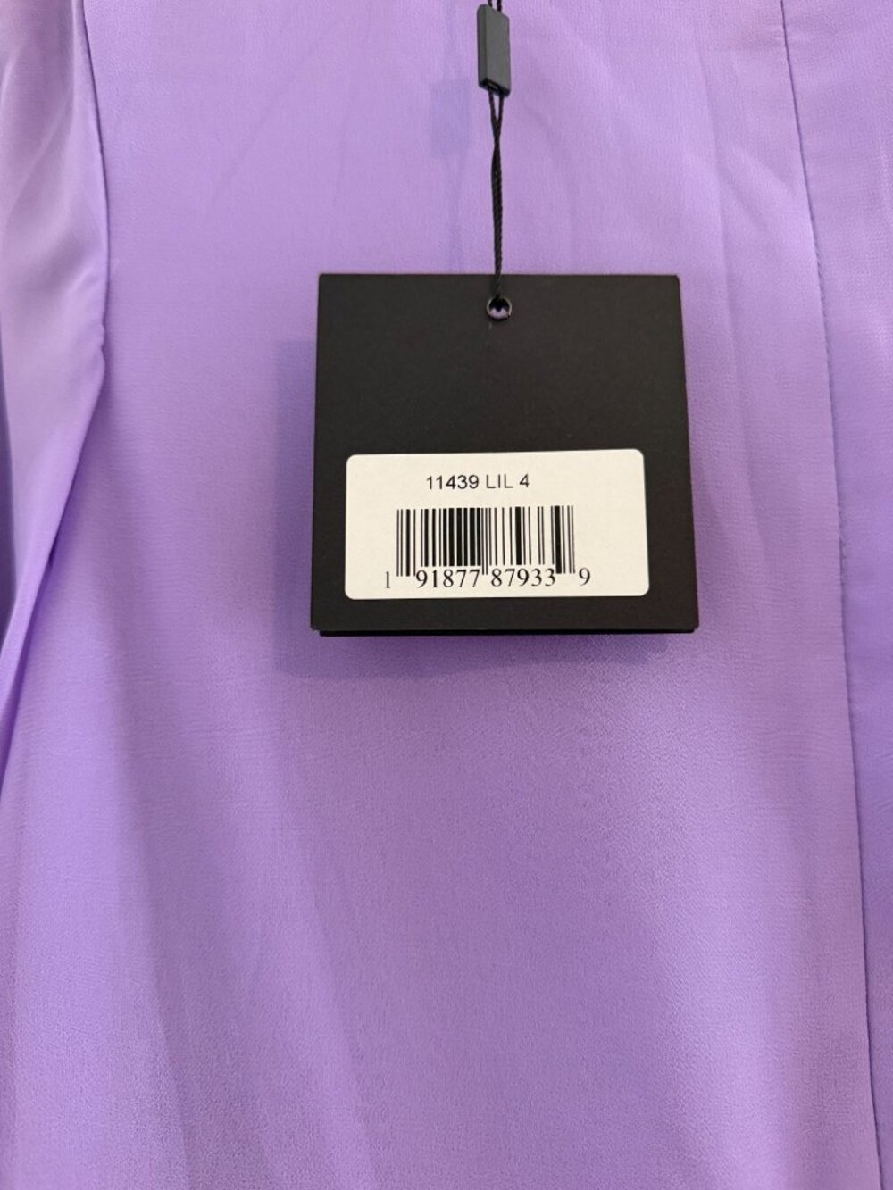 Mac Duggal Lilac Sheer Sleeves Feather Trim Cocktail Dress 11439 Dress Size 4 NW - Picture 11 of 11